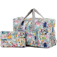 Famanu Faltbare Reisetasche mit Schultergurt und Verschluss - 55 Liter
