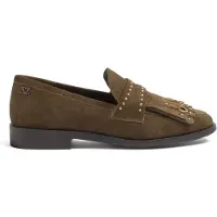 Lazamani Loafer Damen Grün Wildleder