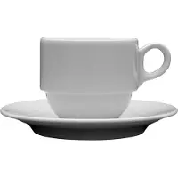 Lubiana 6x Kaffeetasse Versailles, Porzellan 0,25 Liter
