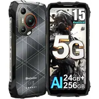 Blackview BL7000 Pro Black Outdoor Smartphone 5G - 7500mAh Akku, 6.78" 120Hz Display, 24GB RAM 256GB ROM, 50MP + 20MP Nachtsicht Kamera, NFC