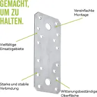 Alberts Flachverbinder aus Stahl verzinkt | Holzverbinder