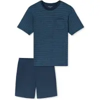 Schiesser Pyjama "Comfort Essentials" Set, 0, 2 mit aufgesetzter Brusttasche