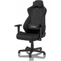Nitro Concepts S300, PC-Gamingstuhl, 135 kg, Nylon, Schwarz, Edelstahl, Schwarz