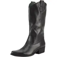 Felmini Stiefel im Western-Stil aus Leder mit detailreichen, traditionellen Stickereien, Modell West D967