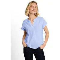 Tom Tailor Druckbluse Sommer-Tunika mit feinen Streifen und Punkten