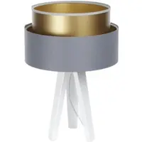ONZENO TISCHLAMPE Grau 30/45 cm