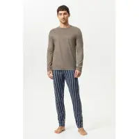 Mey Anzug lang Serie Seriously Stripes Light Oak | Größe L