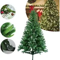 TolleTour 210cm Weihnachtsbaum Beflockung Christbaum PVC Baum kuenstlicher Tannenbaum gruen