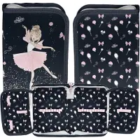 Paso Einkammer-Federmäppchen ohne Zubehör mit Klappen Ballerina