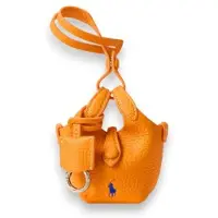 Ralph Lauren für Damen. 427P17791006 Ledernes Polo-Play-Charm für Tasche, orange (OSFA), Lässig