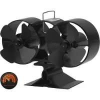 TolleTour Kaminventilator Ofenventilator Kaminofen Ventilator ohne Strom 8 Blatt Heizlüfter Ventilator Fan Stromloser Kaminofen