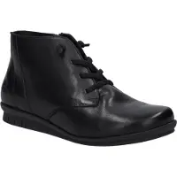 Josef seibel Schnürschuh "Violet 03, black-black", Damen, Gr. 41, schwarz (schwarz, schwarz), Obermaterial: 100% Rindsleder Leather cow., Schuhe Schnürschuh