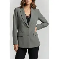 Guess Marciano By Becky Straight Blazer Stone Olive Größe: 48 | Blazer Outlet | Damen | Grün