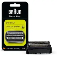 Braun Series 3 Elektrorasierer Ersatzkopf - 21B - Kompatibel mit Elektrorasierer 300s, 310s, 3010BT