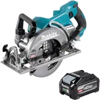 Makita RS 001 GU1 Akku Handkreissäge 40 V max. 185 mm Brushless + 1x Akku 4,0 Ah - ohne Ladegerät