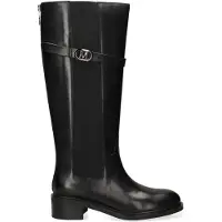 Marc Ellis Damenstiefel, hohe Stiefel, schwarz, aus Leder, mit Schnalle, Marke . Elegant und vielseitig