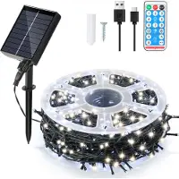 Izrielar LED Solar Lichterkette 80M 800LEDs mit 8 Modi für Innen Garten Party & Weihnachtsdeko Beleuchtung Deko, Kaltweiß
