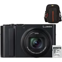 Panasonic Lumix DC-TZ300 - Schwarz + Lexar 64GB SDXC + Case Logic DCB-313