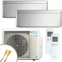 Daikin Multisplit Klimaanlage | Stylish | silber | 2,0 kW + 2,5 kW Quick Connect
