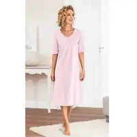 DW-Shop Baumwoll-Nachthemd in rose in Größe 36/38 von , Rose, 36/38