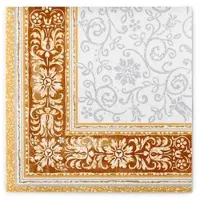 Sovie HORECA Serviette Lara in terrakotta aus Linclass Airlaid 40 x 40 cm, 50 Stück - Floral Ornamente