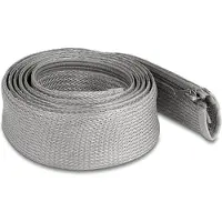 DeLOCK Geflechtschlauch mit Reißverschluss 2 m x 50 mm grau
