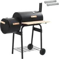 vidaXL Outdoor Grill 104 x 58 x 114 cm Stahl Schwarz