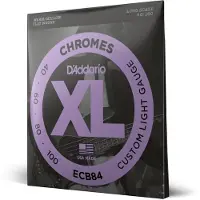 Daddario ECB84 Chromes Bass Guitar Strings Custom Light 40-100 Long