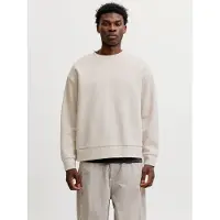 Jack & Jones Sweatshirt "JJEBARRON SWEAT CREW NECK NOOS", Materialmix, loose fit