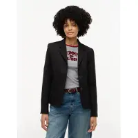 Tommy Hilfiger Kurzblazer "TIMELESS WOOL 3 BUTTON BLAZER" Materialmix, mit Wolle und Stretch