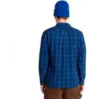 Timberland Mens Indigo Check Shirt (regular) mood indigo yd XL