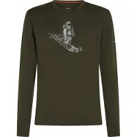 Icebreaker - Merinowolle-Unterhemd &ndash; Herren &ndash; M Merino 200 Oasis LS Crewe Skiing Yeti - M Merino 200 Oasis LS Crewe Skiing Yeti Dk Loden