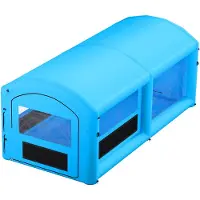 Vevor Aufblasbare Lackierkabine 6x3x2,5 m Spritzkabine Lackierzelt Blau
