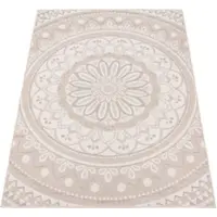 KADIMA DESIGN FLACHWEBTEPPICH, mit Mandala-Muster, Sand, 120 x 160 cm