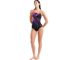 Arena Badeanzug "W JELLYFISH SWIMSUIT SWIM PRO BACK" mit sportlichem Design, chlorbeständig, schnelltrocknend