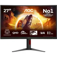 AOC G4 CQ27G4Z2P, 68,6 cm (27"), 2560 x 1440 Pixel, Quad HD, LCD, 1 ms, Schwarz, Rot