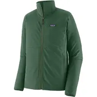 Patagonia - Warme, dehnbare Fleecejacke mit Reißverschluss &ndash; Herren &ndash; M's R1 TechFace Jkt - M's R1 TechFace Jkt Canopy Green für