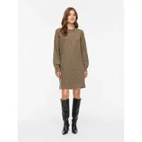 Vila Vinikolina Langärmeliges Strickkleid