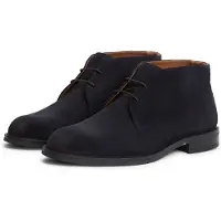 Tommy Hilfiger Schnürstiefelette "CORPORATE DRESSY SUEDE LACE BOOT" Boots mit Kontrastbesatz an der Ferse