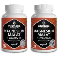 Vitamaze Magnesium-Malat 1800 mg+Vitamin B6 Kapseln 2x 2x180 St