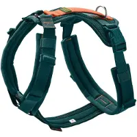 Hunter - Maldon 3.0 - Hundegeschirr Gr XS - Hals 31 – 49 cm, Bauch 34 – 49 blau/orange