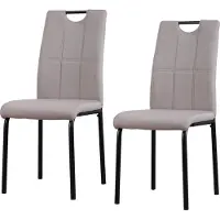 HTI Denton Stuhl, Beige, 96,5 cm hoch, 41,5 cm breit, 52,5 cm tief, Sitzhöhe 47 cm, 120 kg belastbar
