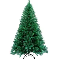 Yakimz Weihnachtsbaum künstlich 210cm (Ø ca.110cm) mit ca.1000 Spitzen, Tannenbaum aus Fichte Dekoration, inkl. Metall Christbaum Ständer, Schnellaufbau, klappbar,Grün