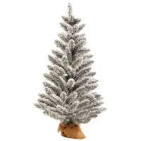 LAALU Künstlicher Weihnachtsbaum 60 cm mit LED-Beleuchtung, GOLDWEIHNACHTEN, mit 34 Weihnachtsbaumschmuck, Pflanztopf mit Jutesack