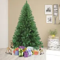 Izrielar Künstlicher Weihnachtsbaum 150 cm Tannenbaum mit Ständer für Weihnachten-Dekoration Mehrweg Grün