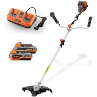 FUXTEC 40V Akku Motorsense FX-E2MSCSET - Akku Rasentrimmer - 35 cm Schnittbreite - 2in1 Trimmer und Freischneider - 2x20V Akku-System
