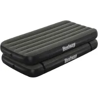 Markenlos TriTech Connect and Rest 3-in-1 Luftmatratze | Reißfestes Material | Verstellbare Schnallen | Enthält 2 Matratzen | Grau Farbe | 188 x 99 x 25 cm