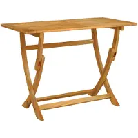 vidaXL Sydney Rechteckiger Tisch Braun 110 x 55 x 75 cm