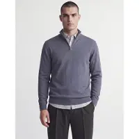 Jack & Jones Strickjacke mit Viertelreißverschluss in Turbulence | Gr.: XS