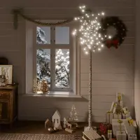 Prolenta Maison Exclusive - Weihnachtsbaum 220 LEDs 2,2 m Kaltweiß Indoor Outdoor